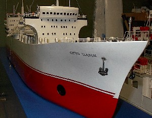 Schiffsmodell N/S Otto Hahn, Modellbau Alexander Geier, Bild 1 Detailansicht